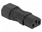 Adapter | IEC C13 female,IEC C14 male | straight | 10A | 250V
