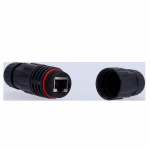 CON-RJ45-IP68 ~ RJ45 CAT6 Savienotājs IP68 MELNS