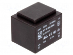 Transformer: encapsulated | 2.1VA | 230VAC | 12V | 175mA | Mounting: PCB