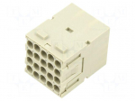 Connector: HDC | contact insert | male | MIXO | PIN: 20 | 16A | 600V