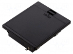 Holder | AA,R6 | Batt.no: 3 | black | with flap