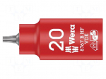 Socket: Torx&reg;-bit | insulated | TX20 | 3/8" | 55mm | 8767 B VDE HF | 1kV