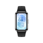 Fitness bracelet Huawei  Band 11 Matte Black Durable Polymer Case with Black Fluoroelastomer Strap