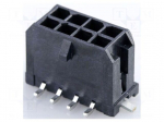 Connector: wire-board | socket | male | PIN: 8 | Micro-Fit 3.0 | 3mm | 2x4