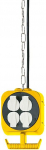 Brennenstuhl 1151760 power extension 5 m 2 AC outlet(s) Black, White, Yellow
