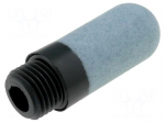 Sound suppression silencer | BSP 1/4" | outside | 10bar | 84dB | 3.5g