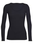 Icebreaker 103194001 M shirt/top T-shirt Scoop neckline Long sleeve Lycra, Merino wool, Nylon