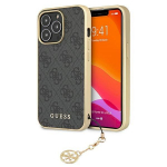 Guess GUHCP13XGF4GGR Hardcase 4G Charms Collection for iPhone 13 Pro Max 6,7" / grey