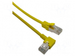 Patch cord | F/UTP | Cat 6 | RJ45 plug,RJ45 right angled plug | Cu