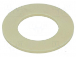 Bearing: thrust washer | without mounting hole | &Oslash;out: 18mm | yellow