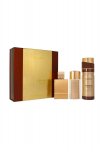 Set Al Haramain Amber Oud Gold Edition Pure Perfume 75 ml + Pure Perfume 30ml + Deodorant Body Spray 200ml