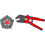 Knipex 97 33 02 crimping tool with changer magazine