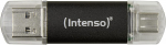 Intenso Twist Line 128 GB, USB stick (anthracite/transparent, USB-A 3.2 Gen 1, USB-C 3.2 Gen 1)