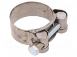 T-bolt clamp | W: 20mm | Clamping: 36&divide;39mm | chrome steel AISI 430