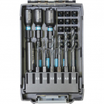 Makita Impact Black E-22866 31-piece drill and bit set, black, 1/4", for impact drivers, in battery box