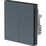 Aqara Smart Wall Switch H1 EU Double Rocker With Neutral Gray (WS-EUK04-G)