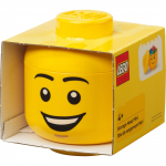 Room Copenhagen LEGO Storage Head "Happy Boy", mini (yellow)