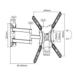 Equip seina hoidik 23"-55"/1TFT p&ouml;&ouml;rlev 4 liigendiga 30Kg jaem&uuml;&uuml;k