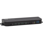 L&uuml;liti Eaton Tripp Lite seeria HDMI USB KVM-l&uuml;liti 4-porti 4K 60Hz HDR HDCP 2.2 IR USB jagamine - KVM-/Audio-/USB-l&uuml;liti - 4 x KVM/Audio/USB - 1 kohalik kasutaja - Lauaarvuti