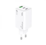 MediaRange laadija 100W 3-pordiga 2x USB-C ja 1x USB-A, valge