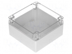 Enclosure: multipurpose | X: 160mm | Y: 160mm | Z: 90mm | polycarbonate