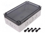 Enclosure: multipurpose | X: 110mm | Y: 180mm | Z: 63mm | TK PC | grey