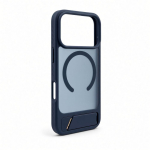 Back panel cover Evelatus Apple iPhone 18 Pro Rubber Coated MagSafe With Stand Case Navy Blue
