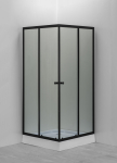 Du&scaron;ikabiinid  GOTLAND Eko Black 800*800*195cm, madal alus