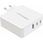 LC-Power USB-laadija 110-240V USB-C-/USB-A-seadmetele 100W