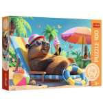 M&auml;nguala | PC | Konsoolid | Tarvikud // Harivad m&auml;nguasjad | Interaktiivsed | Loomingulised | Kunstilised // Puzzle - 100 - Relaks w stylu kapibary - Trefl 16537