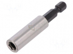Holders for screwdriver bits | Socket: 1/4" | Overall len: 60mm