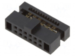 Plug | pin strips | Minitek127 | female | PIN: 12 | straight | 1.27mm | IDC