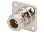 Socket | N | female | straight | 50&Omega; | soldering | teflon | gold-plated