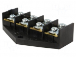 Terminal block | screw terminal | 16mm2 | 400V | ways: 4 | terminals: 8