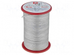 Silver plated copper wires | 0.8mm | 500g | 110m | -200&divide;800&deg;C