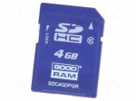 Memory card | industrial | SD,pSLC | 4GB | UHS I U1 | -40&divide;85&deg;C