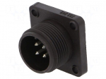 Connector: circular | socket | Series: CM | IP67 | PIN: 4 | male | 10A | 50V