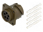 Connector: circular | VG95234 | socket | female | PIN: 5 | with contacts