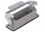 Enclosure: for HDC connectors | size D16A | with latch | straight