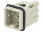 Connector: HDC | male | HDC | PIN: 5 | 4+PE | size 1 | 10A | 250V | 0.5&divide;2.5mm2