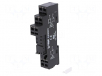 Socket | PIN: 8 | 10A | 300VAC | Mounting: DIN | Leads: spring clamps