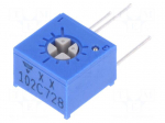 Potentiometer: mounting | single turn,vertical | 1k&Omega; | 500mW | &plusmn;10%