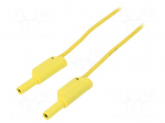 Test lead | 32A | 4mm banana plug-4mm banana plug | Len: 2m | yellow
