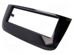 Radio mounting frame | Fiat | 1 DIN | black gloss