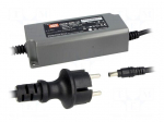 Power supply: switched-mode | LED | 63W | 42VDC | 1.5A | 90&divide;264VAC | IP67