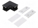 Connector 90&deg; | black | aluminium,polycarbonate