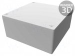 Enclosure: multipurpose | X: 92mm | Y: 92mm | Z: 38mm | 1590 | aluminium
