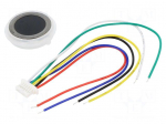 Sensor: fingerprint scanner | capacitive | UART | 3.3VDC | 60mA | &Oslash;21mm