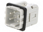 Connector: HDC | contact insert | male | PIN: 5 | 10A | 500V | HEAVYCON