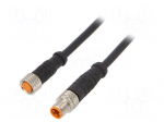 Cable: for sensors/automation | M8 | PIN: 3 | 1.5m | plug | 60VDC | 50VAC
